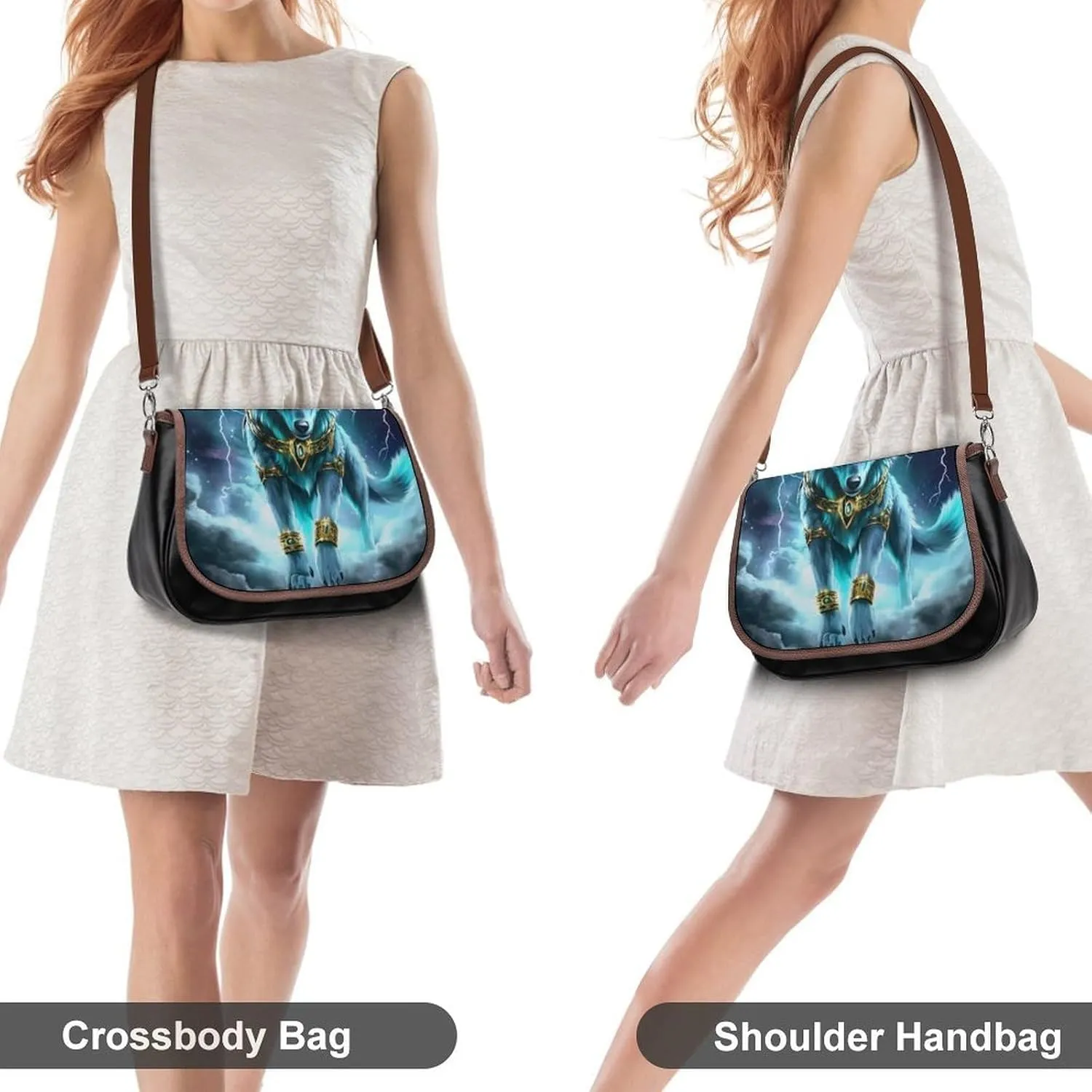 Womens PU Leather Crossbody Bag Lightweight Cellphone Purse Handbags with Adjustable Strap