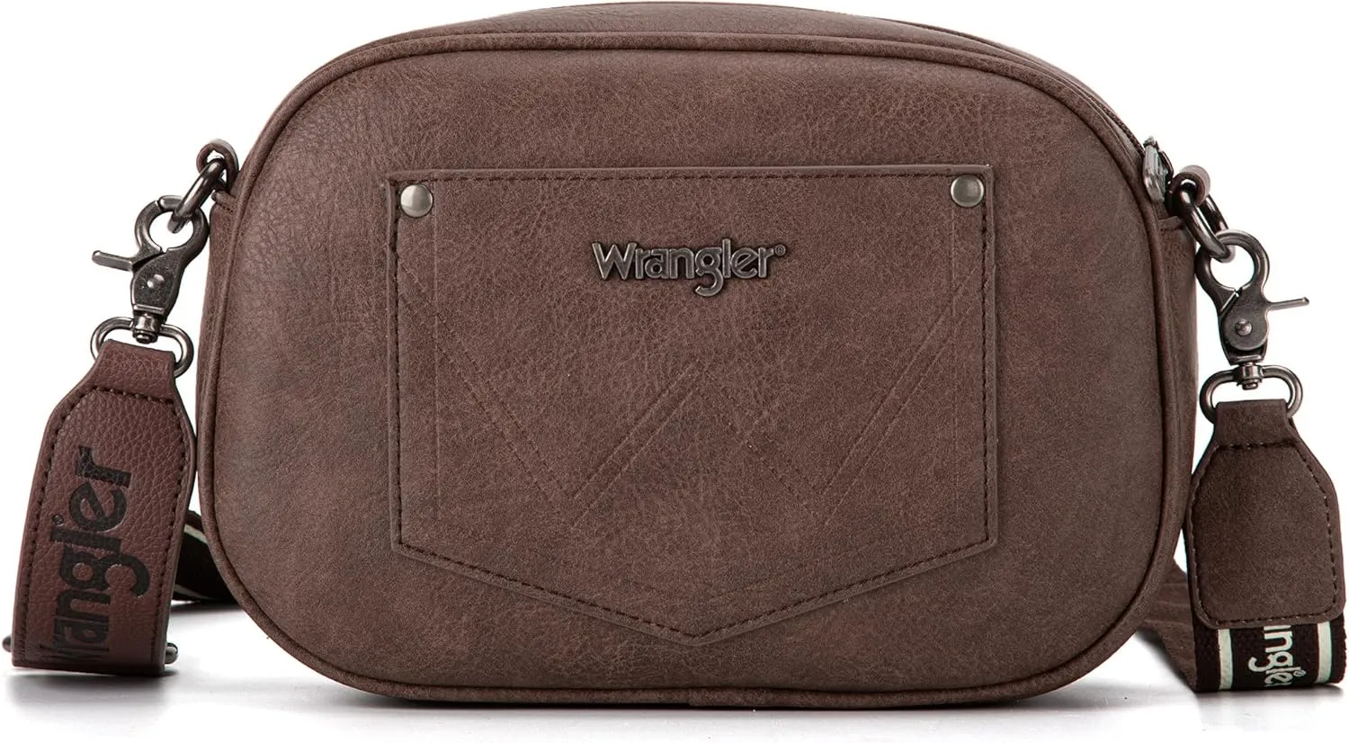 Wrangler Crossbody Purses for Women Trendy Camera Snapshot Bag with Wide Strap