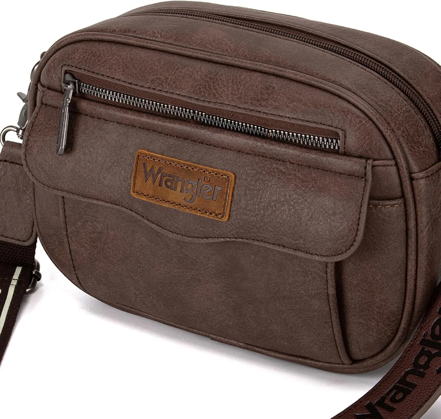 Wrangler Crossbody Purses for Women Trendy Camera Snapshot Bag with Wide Strap