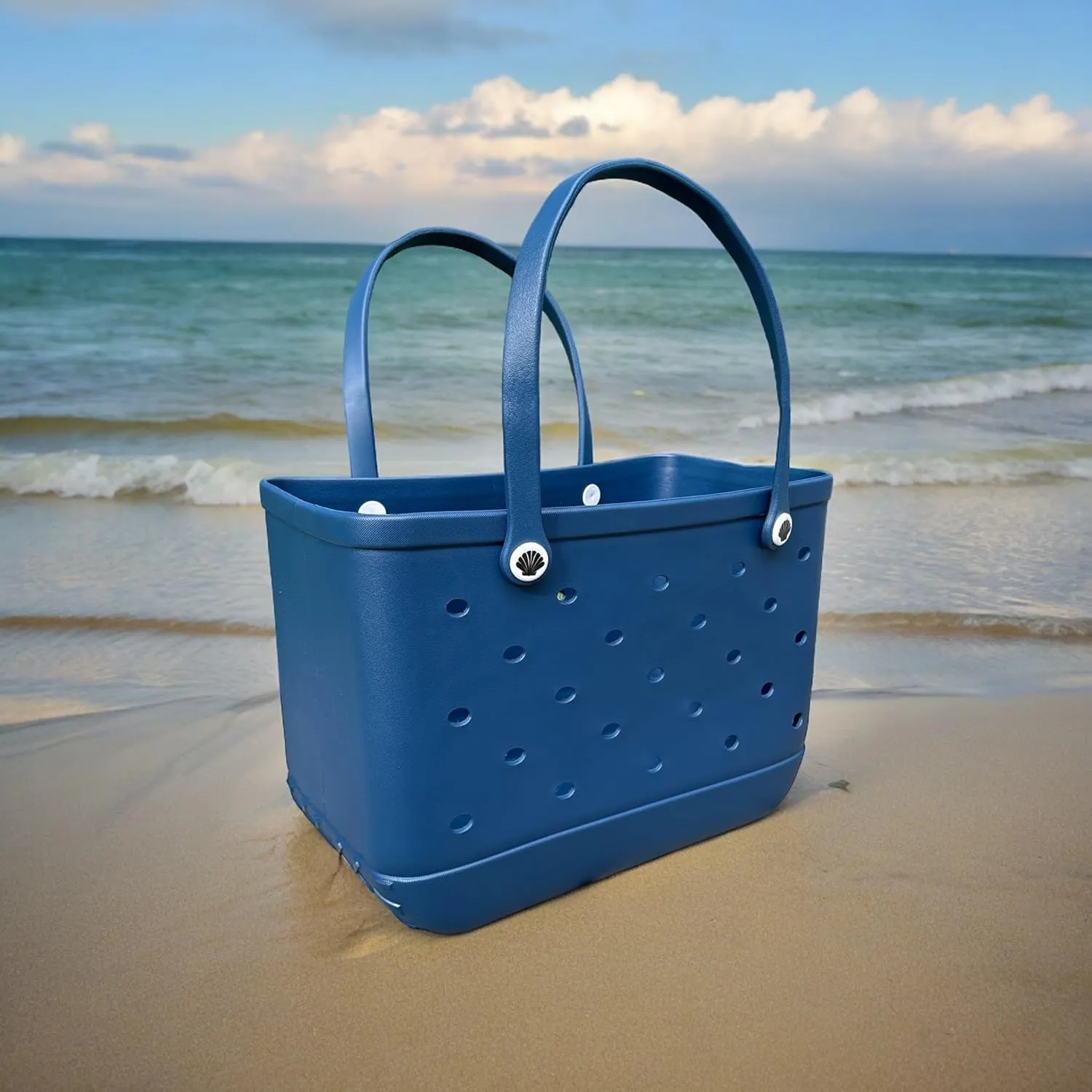 X Large Beach Bag Tote| Durable Lightweight Waterproof Washable Open Tote Bag for Beach, Pool, Boat, Sports