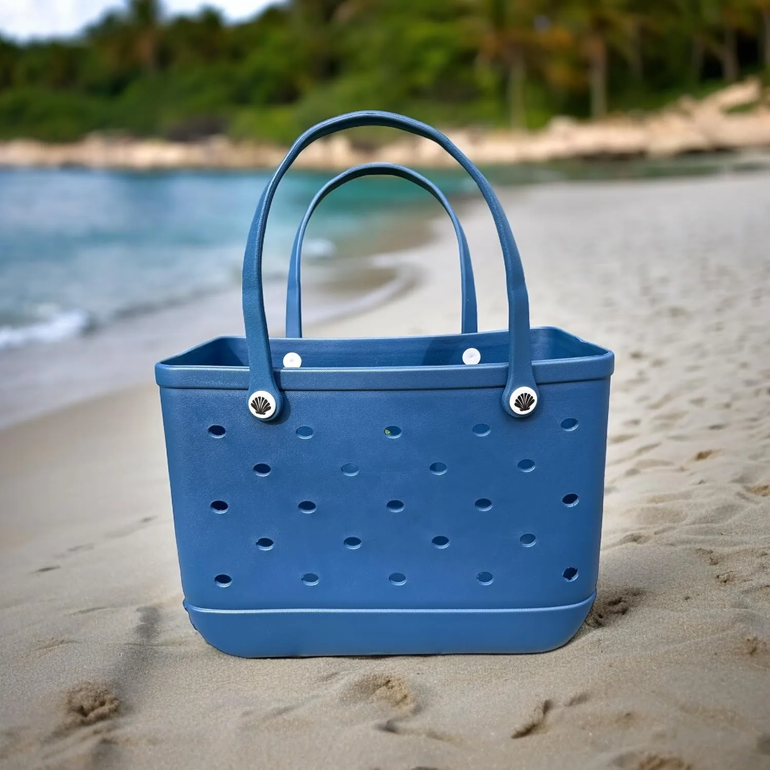 X Large Beach Bag Tote| Durable Lightweight Waterproof Washable Open Tote Bag for Beach, Pool, Boat, Sports
