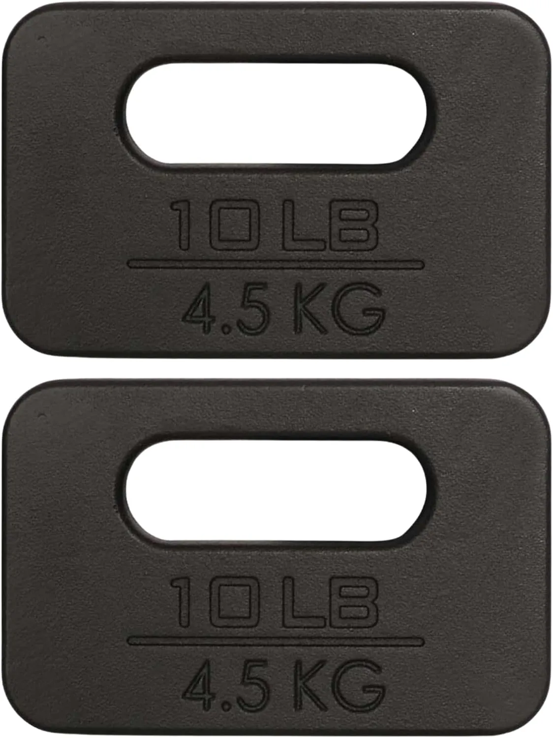Yes4All Cast Iron Ruck Weight, Weighted Plate for Rucking, Swings, Squat, Strength Training - Multiple Weights: 10LB to 45LB