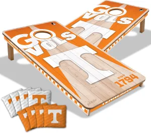 YouTheFan NCAA 2’ x 4’ Professional Wood Cornhole Game with Logo Bags