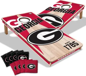YouTheFan NCAA 2’ x 4’ Professional Wood Cornhole Game with Logo Bags