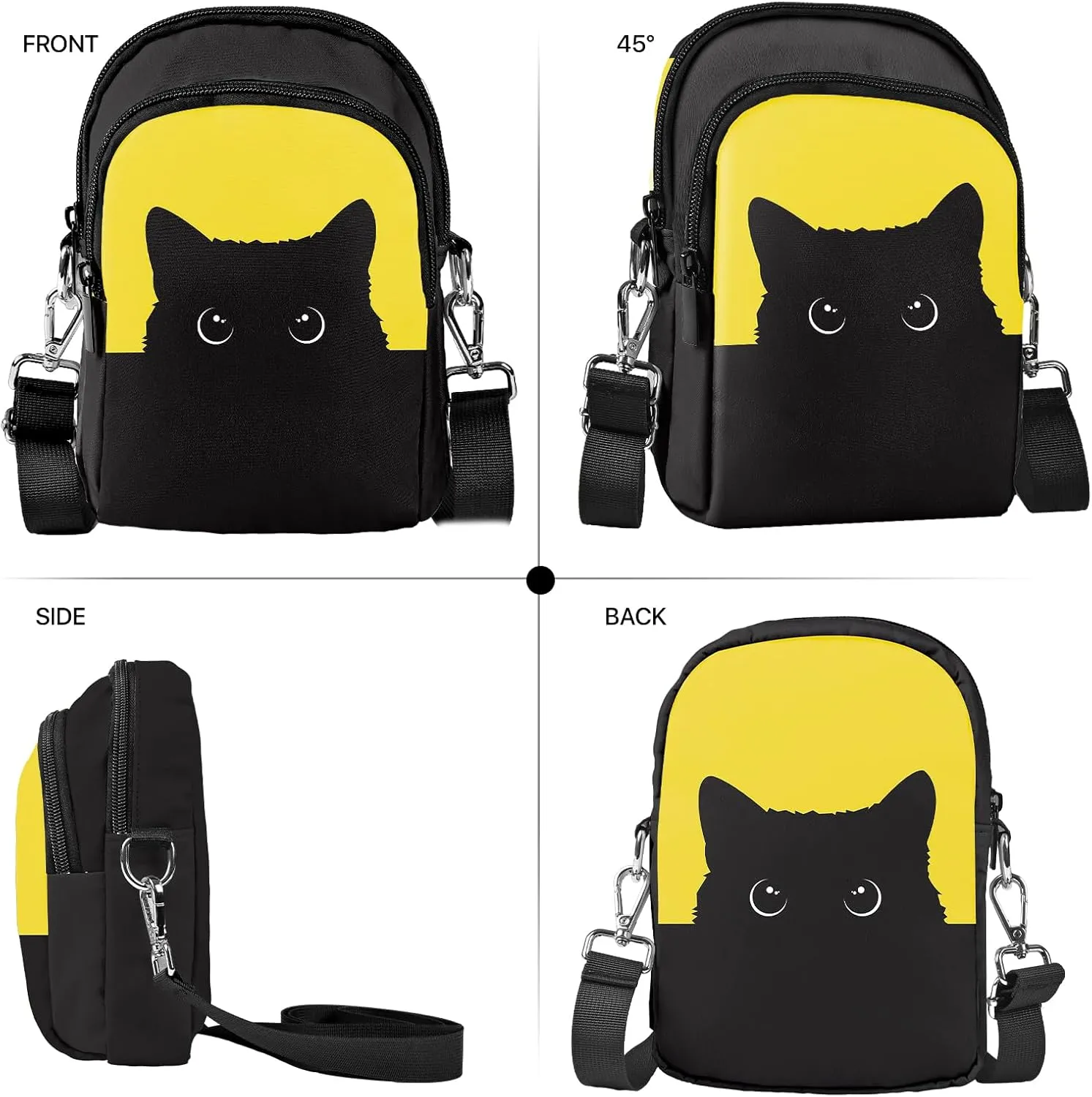 Yrebyou Crossbody Purse for Women Cell Phone Bag Small Lightweight Over Shoulder Bags with Adjustable Strap for Travel